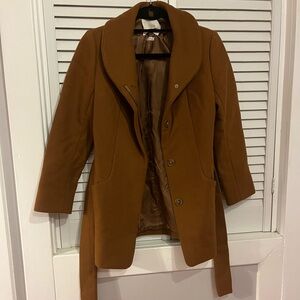 Wilfred Tan Short Trench Coat Cashmere